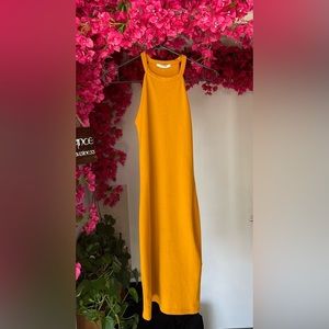 ✨NWOT ZARA Golden Yellow Mini Bodycon Dress - Size XS